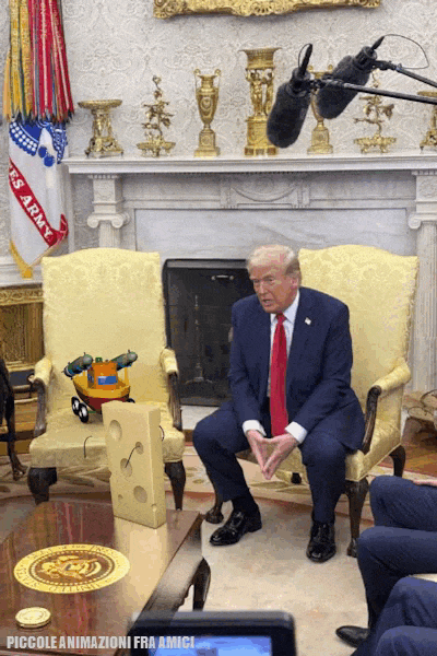 Trump e il Formaggio Svizzero discutono di pace